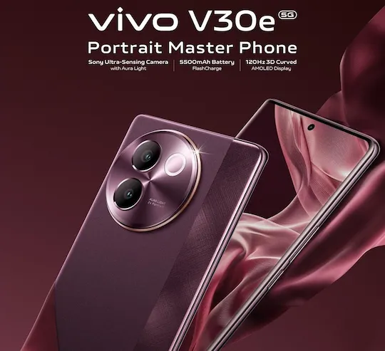 مواصفات هاتف فيفو Vivo V30e